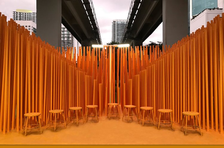 Installation by University of Miami Architecture students