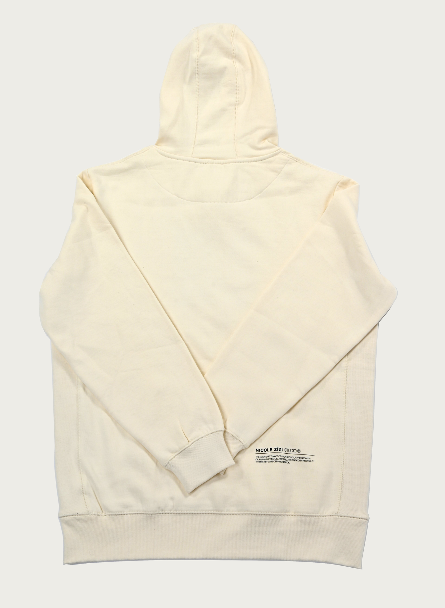 Organic Cotton Natural Box Logo Hooded Sweatshirt