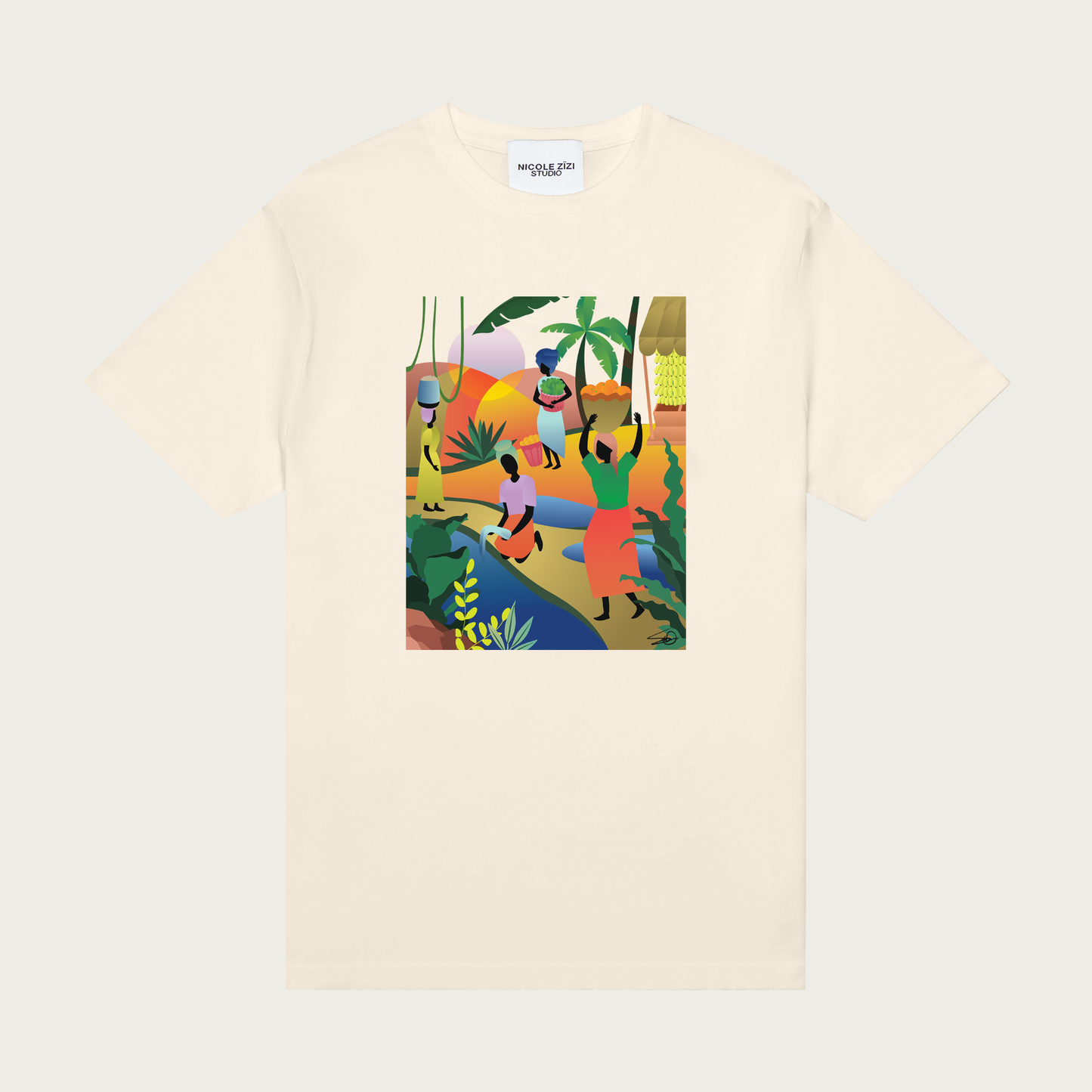 Cream NICOLE ZÏZI STUDIO™/ Sarah Duvivier "for Haiti" Tee