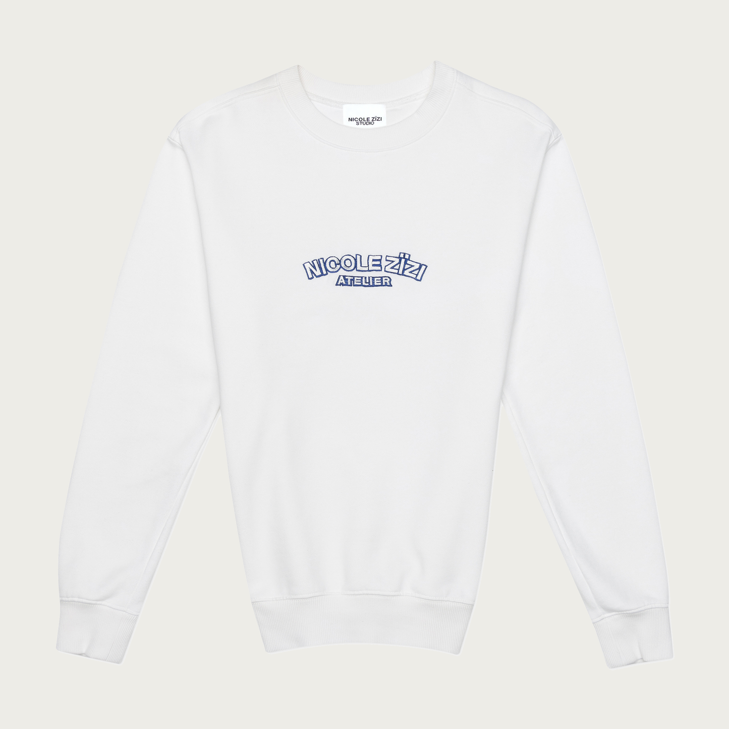 Organic Cotton White Atelier Sweatshirt