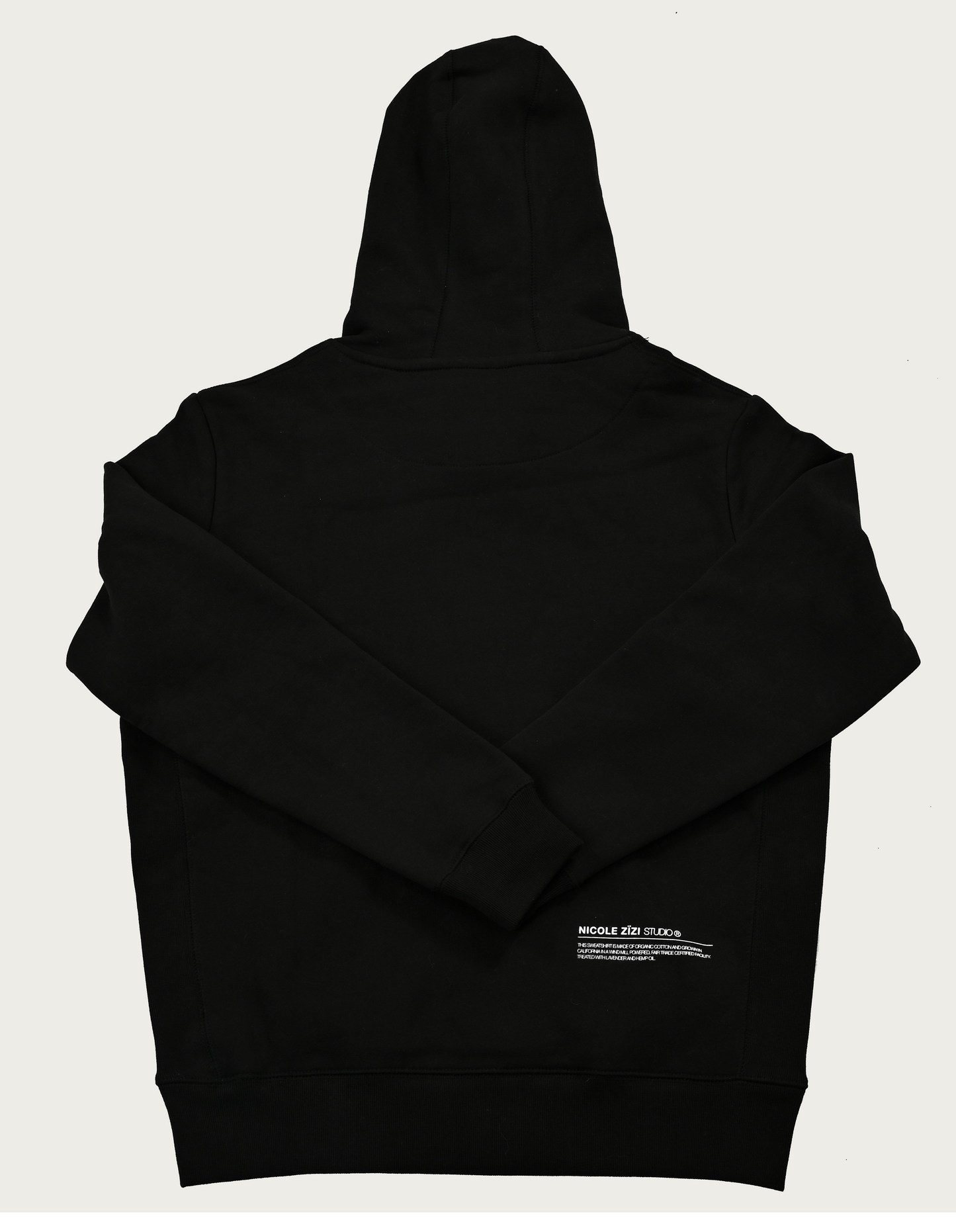 Organic Cotton Black Box Logo Hooded Sweatshirt