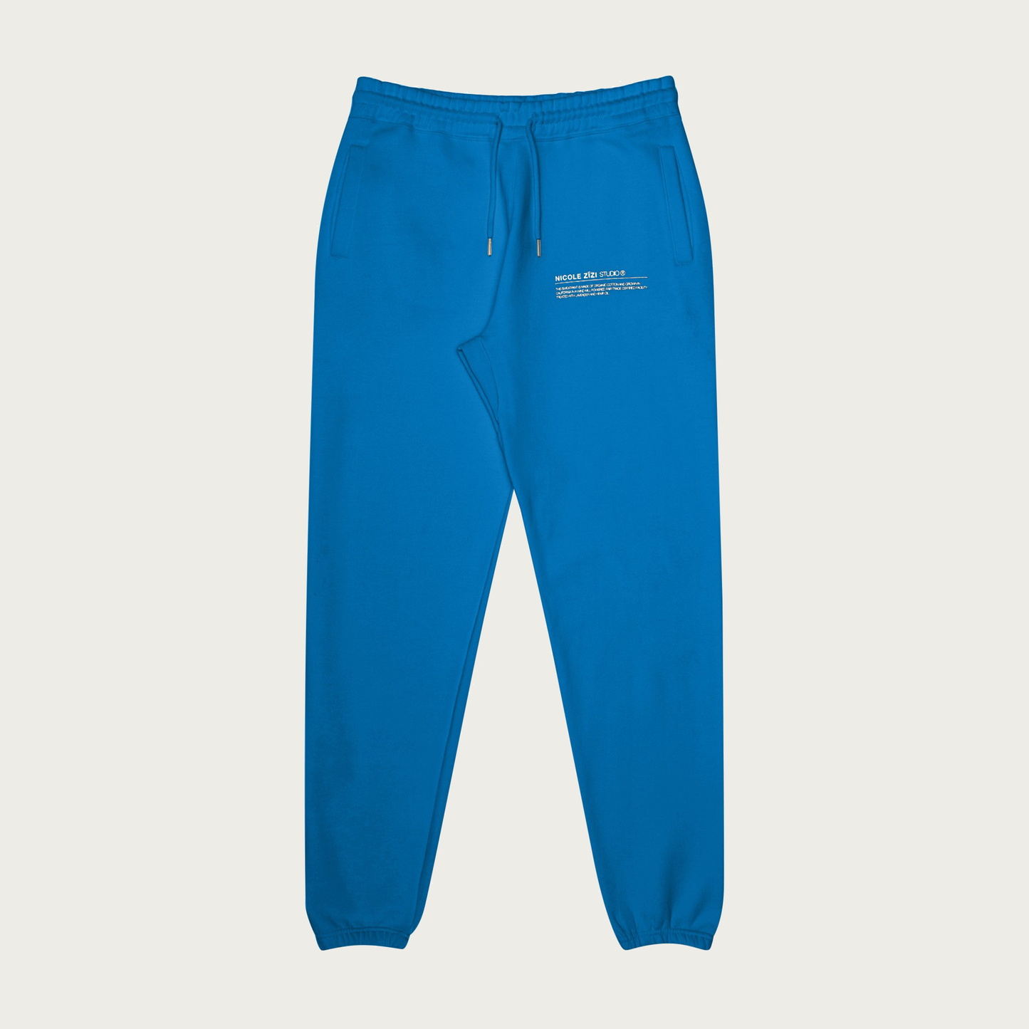 Organic Cotton Blue Logo Sweatpants