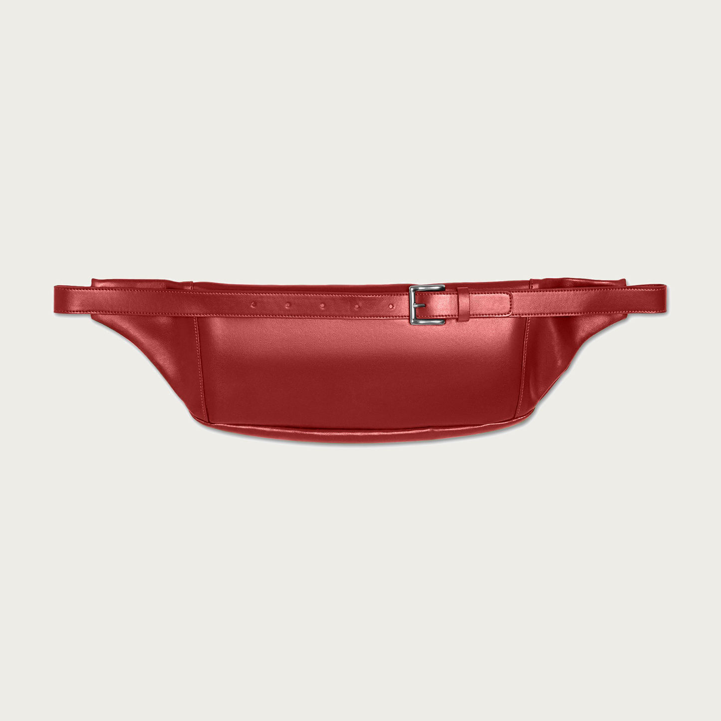 Red Cactus Leather Crossbody Belt Bag